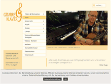 Tablet Screenshot of gitarre-klavier.de
